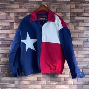 Vintage Unisex Cropped Texas Flag 2XL Jacket